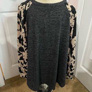 Cow print top